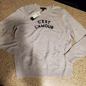 Banana Republic NWT SZ L Merino Wool Sweater